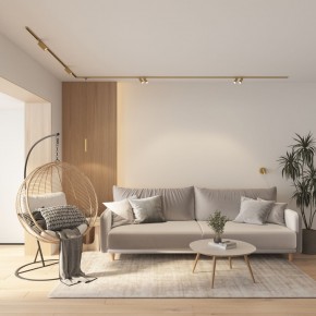DK5072-SB Бра SHINE WALL со светодиодом, D104*H68, IP20, 3000К, 3W, RA?90, сатинированная латунь, алюминий в Кировграде - kirovgrad.ok-mebel.com | фото 8