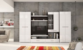 Фиеста №13 Комод глухой (Венге/Белый глянец) в Кировграде - kirovgrad.ok-mebel.com | фото 2
