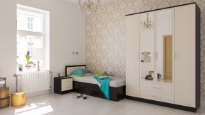 Фиеста Кровать 0900, цвет венге/дуб лоредо, ШхГхВ 93,5х203,5х80 см., сп.м. 900х2000 мм., без матраса, основание есть в Кировграде - kirovgrad.ok-mebel.com | фото 5
