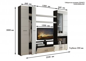 Гостиная Альфа МДФ (Венге/Белый глянец) в Кировграде - kirovgrad.ok-mebel.com | фото 3