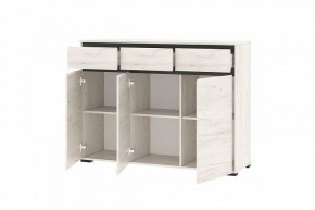ГРЕТТА Комод 3С3Я 3дв, 3ящ (дуб крафт) в Кировграде - kirovgrad.ok-mebel.com | фото 2