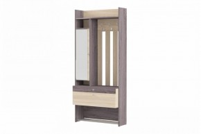 ГРЕТТА Прихожая (дуб сонома/ясень черный) в Кировграде - kirovgrad.ok-mebel.com | фото 3