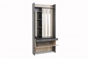 ГРЕТТА Прихожая (дуб сонома/ясень черный) в Кировграде - kirovgrad.ok-mebel.com | фото 10