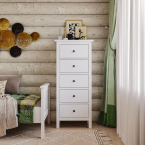 Комод 05 Кантри белый с пятью ящиками в Кировграде - kirovgrad.ok-mebel.com | фото 4