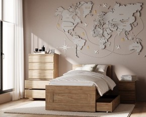 Комод КАСТОР с пятью ящиками, цвет Дуб Сонома в Кировграде - kirovgrad.ok-mebel.com | фото 3