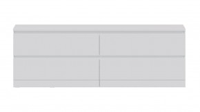 Комод Варма 4Д низкий с четырьмя выдвижными ящиками, цвет белый в Кировграде - kirovgrad.ok-mebel.com | фото 2
