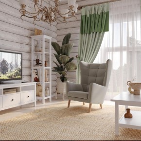 Кресло для отдыха Саари светло-серое, ткань рогожка в Кировграде - kirovgrad.ok-mebel.com | фото 4