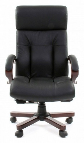 Кресло для руководителя Chairman 421 черный/орех темный, черный в Кировграде - kirovgrad.ok-mebel.com | фото 2