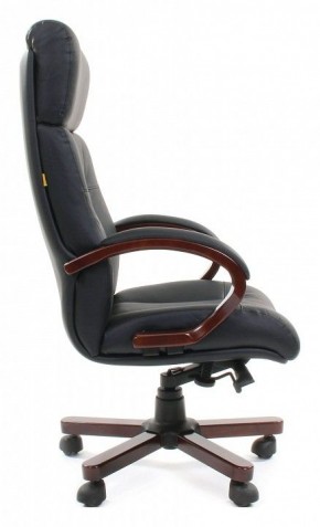 Кресло для руководителя Chairman 421 черный/орех темный, черный в Кировграде - kirovgrad.ok-mebel.com | фото 3