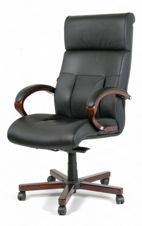 Кресло для руководителя Chairman 421 черный/орех темный, черный в Кировграде - kirovgrad.ok-mebel.com | фото 7