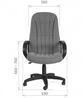 Кресло для руководителя  CHAIRMAN 685 СТ (ткань стандарт 20-23 серая) в Кировграде - kirovgrad.ok-mebel.com | фото 5