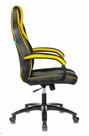 Кресло игровое Бюрократ VIKING 2 AERO YELLOW черный/желтый в Кировграде - kirovgrad.ok-mebel.com | фото 3