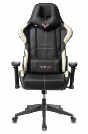 Кресло игровое Бюрократ VIKING 5 AERO WHITE черный/белый в Кировграде - kirovgrad.ok-mebel.com | фото 3