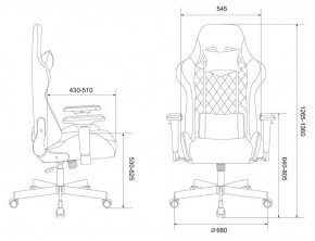 Кресло игровое Бюрократ VIKING 7 KNIGHT BR FABRIC коричневый/бежевый в Кировграде - kirovgrad.ok-mebel.com | фото 4