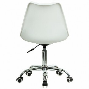 Кресло стул BRABIX "Eames MG-310 CH", хром, пластик белый, ткань серая, 532924 в Кировграде - kirovgrad.ok-mebel.com | фото 4