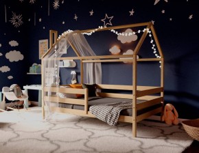 Кровать-домик 80*160 без покраски в Кировграде - kirovgrad.ok-mebel.com | фото 2