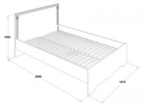 Кровать двойная Ольга 1Н + 2-а ящика (1600*2000) в Кировграде - kirovgrad.ok-mebel.com | фото 2