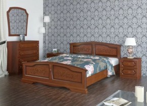 ЕЛЕНА Кровать из массива 1800 (Орех) в Кировграде - kirovgrad.ok-mebel.com | фото 2