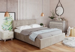 Кровать Изабелла с латами Newtone light beige 1400x2000 в Кировграде - kirovgrad.ok-mebel.com | фото 2