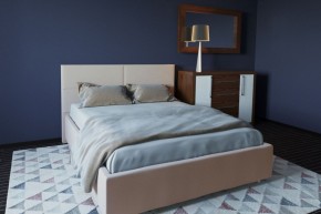 Кровать Корсика с ПМ 1400 (экокожа бежевая) в Кировграде - kirovgrad.ok-mebel.com | фото 2