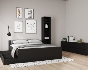 Кровать ОРИОН двухспальная с ортопедическим основанием 160х200, цвет Дуб Венге в Кировграде - kirovgrad.ok-mebel.com | фото 3