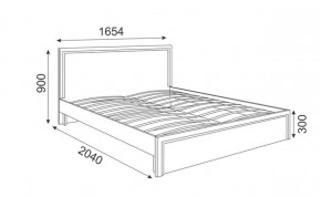 Кровать 1.6 Беатрис М07 Стандарт с ортопедическим основанием (дуб млечный) в Кировграде - kirovgrad.ok-mebel.com | фото 2