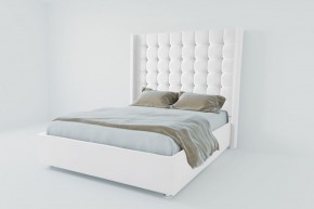Кровать Венеция ЛЮКС с ПМ 2000 (экокожа белая) в Кировграде - kirovgrad.ok-mebel.com | фото 2