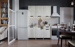 Кухня ДИОР 1500 (Белый/Дуб Крафт белый) в Кировграде - kirovgrad.ok-mebel.com | фото