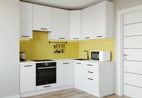 Кухонный гарнитур Белый Глянец 2200*1600 h950 (Стол. 26мм) в Кировграде - kirovgrad.ok-mebel.com | фото