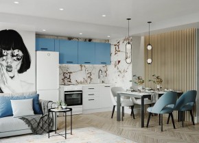 Кухонный гарнитур Капри 2550 (Стол. 38мм) в Кировграде - kirovgrad.ok-mebel.com | фото