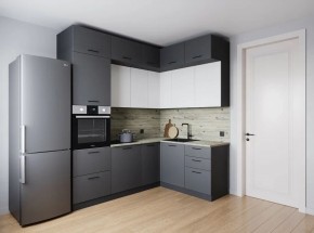 Кухонный гарнитур Меренга 2200*1700 (Стол. 26мм) в Кировграде - kirovgrad.ok-mebel.com | фото