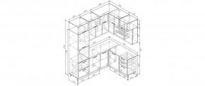 Кухонный гарнитур Меренга 2200*1700 (Стол. 26мм) в Кировграде - kirovgrad.ok-mebel.com | фото 2