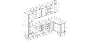 Кухонный гарнитур Меренга 3200*1400 (Стол. 38 мм) в Кировграде - kirovgrad.ok-mebel.com | фото 2
