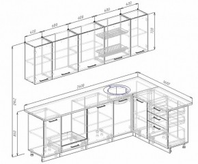 Кухонный гарнитур угловой Бланка 2600х1600 (Стол. 26мм) в Кировграде - kirovgrad.ok-mebel.com | фото 2