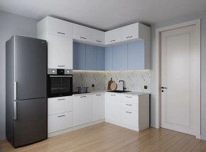 Кухонный гарнитур угловой Капри 2200*1700 (Стол. 38мм) в Кировграде - kirovgrad.ok-mebel.com | фото