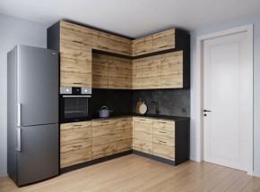 Кухонный гарнитур угловой Крафт 2200*1700 (Стол. 26мм) в Кировграде - kirovgrad.ok-mebel.com | фото