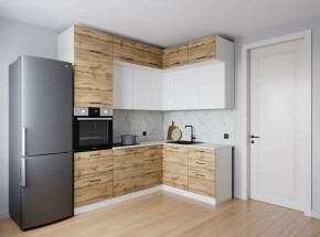 Кухонный гарнитур угловой Лада 2200*1700 (Стол. 38мм) в Кировграде - kirovgrad.ok-mebel.com | фото