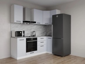 Кухонный гарнитур угловой Смоки 2200*1000 (Стол. 38 мм) в Кировграде - kirovgrad.ok-mebel.com | фото