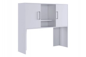 ЛАЙТ 2 Надстройка стола компьютерного (1200) белый в Кировграде - kirovgrad.ok-mebel.com | фото