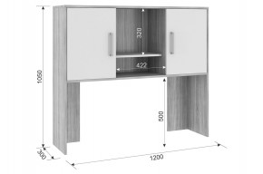 ЛАЙТ 2 Надстройка стола компьютерного (1200) в Кировграде - kirovgrad.ok-mebel.com | фото 2