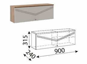 Лимба (гостиная) М10 Шкаф навесной малый в Кировграде - kirovgrad.ok-mebel.com | фото