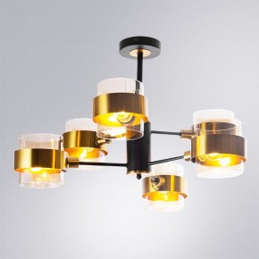 Люстра на штанге Arte Lamp Carlo A8205SP-6BK в Кировграде - kirovgrad.ok-mebel.com | фото 2