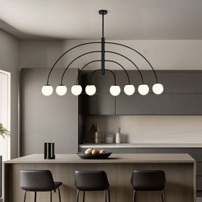Люстра на штанге Eurosvet Cenacolo 30179/8 черный в Кировграде - kirovgrad.ok-mebel.com | фото 3
