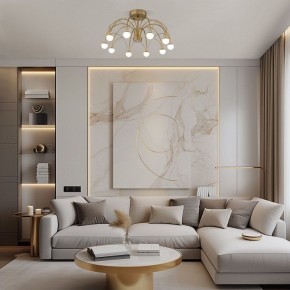 Люстра на штанге Eurosvet Ragno 90031/10 LED золото в Кировграде - kirovgrad.ok-mebel.com | фото 4