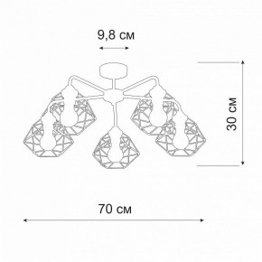 Люстра на штанге Vitaluce V4258 V4258-0/5PL в Кировграде - kirovgrad.ok-mebel.com | фото 2