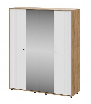 МИЛАН Шкаф четырехстворчатый (Белый Матовый) в Кировграде - kirovgrad.ok-mebel.com | фото