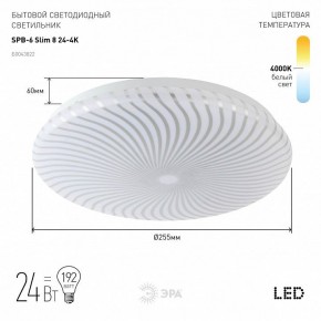 Накладной светильник Эра Slim SPB-6 Slim 8 24-4K в Кировграде - kirovgrad.ok-mebel.com | фото 2