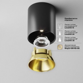 Накладной светильник Maytoni Alfa LED C064CL-12W4K-RD-B в Кировграде - kirovgrad.ok-mebel.com | фото 3