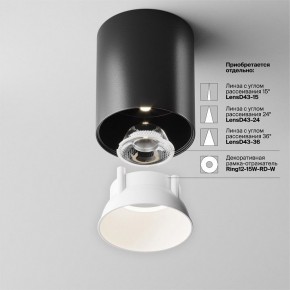 Накладной светильник Maytoni Alfa LED C064CL-12W4K-RD-B в Кировграде - kirovgrad.ok-mebel.com | фото 4