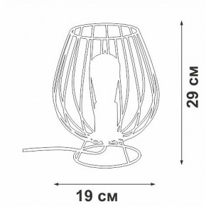 Настольная лампа декоративная Vitaluce V4296 V4296-0/1L в Кировграде - kirovgrad.ok-mebel.com | фото 3
